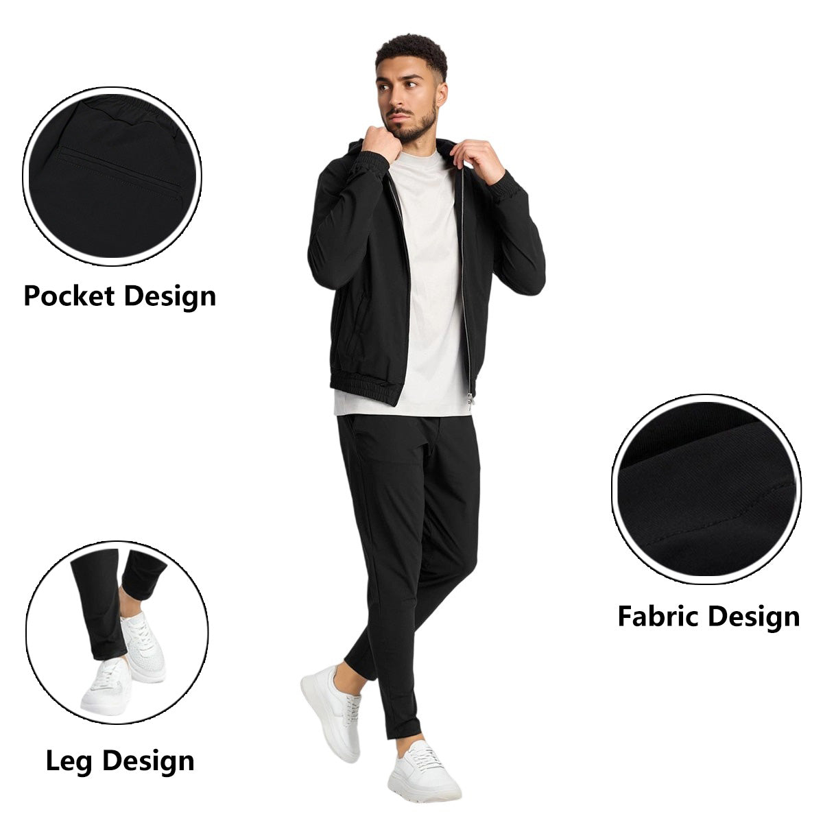 Classic Track Suit with Hoodie