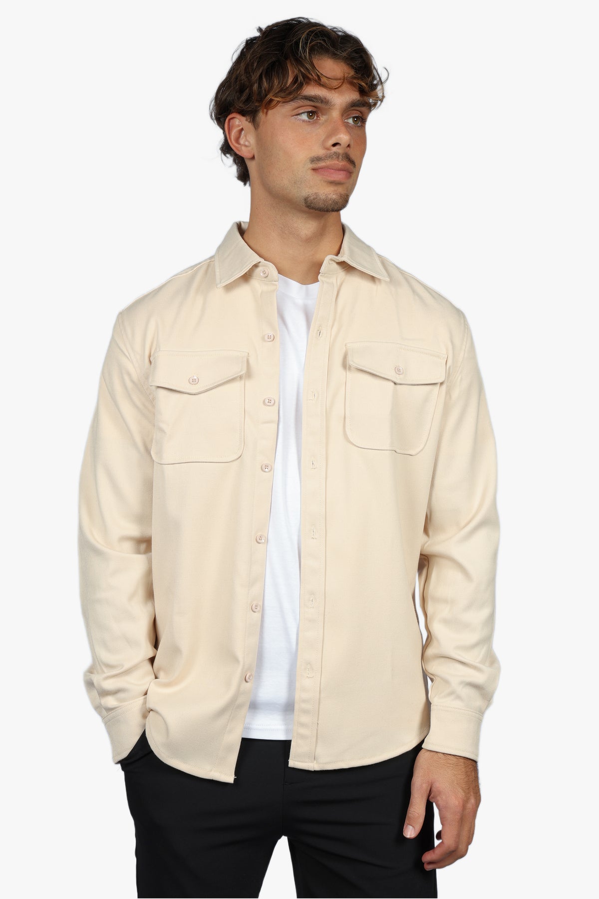 SIGNATURE OVERSHIRT - BEIGE