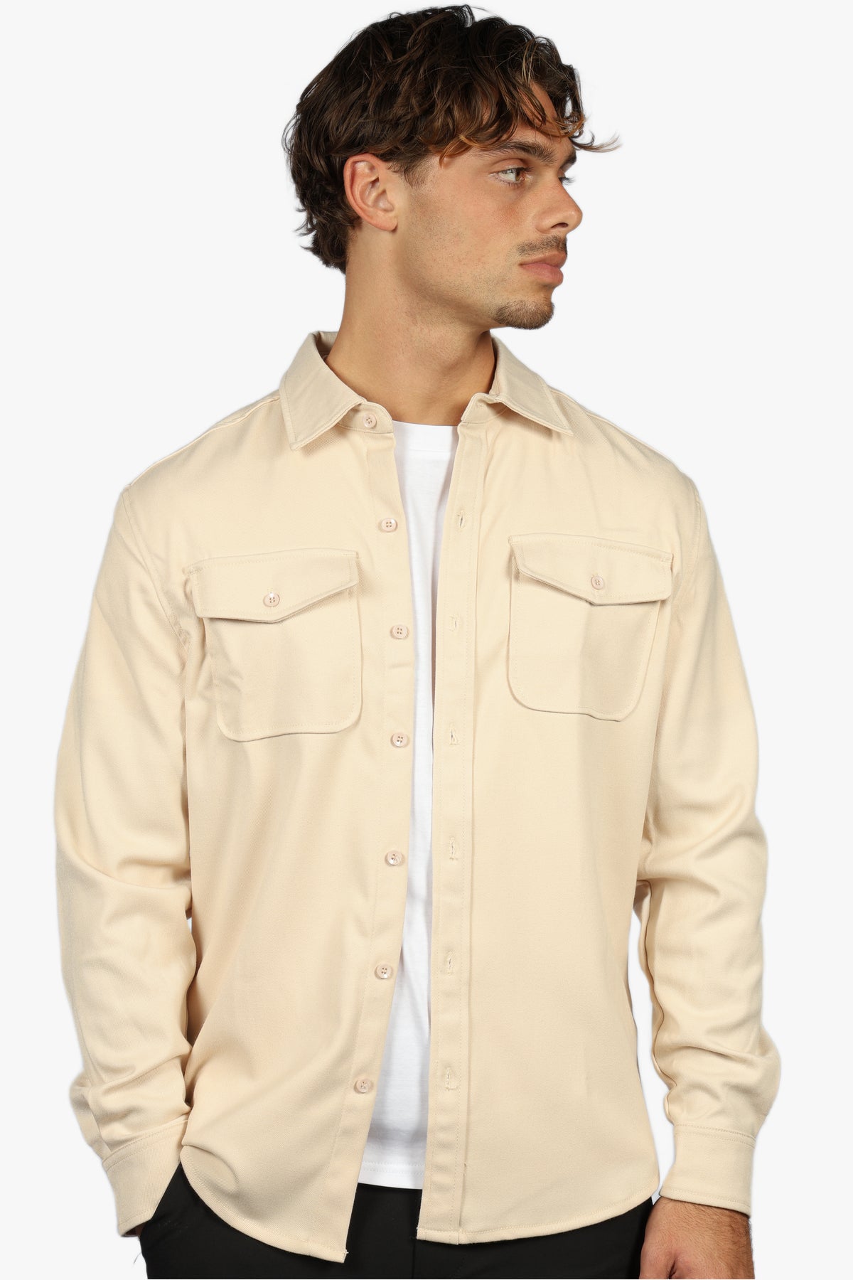 SIGNATURE OVERSHIRT - BEIGE