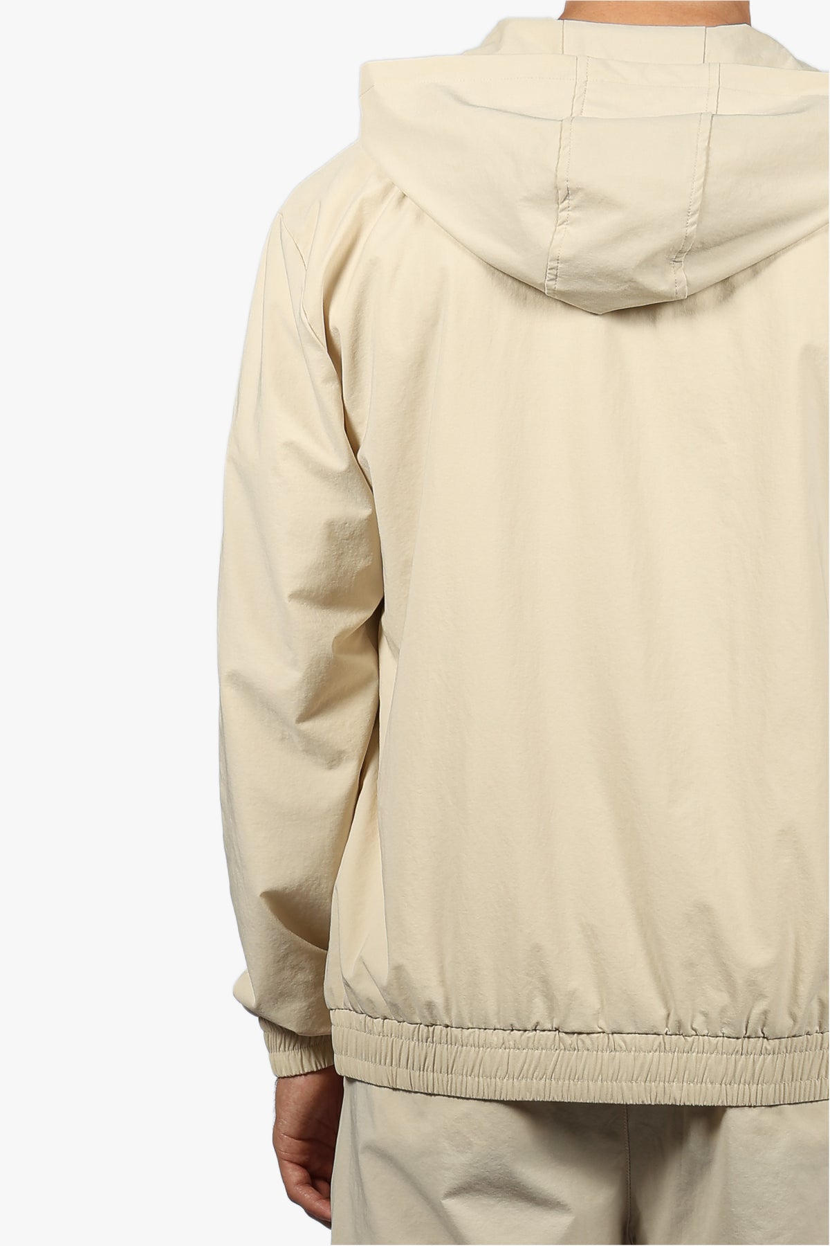 HOODED ZIP CASUAL SET - BEIGE