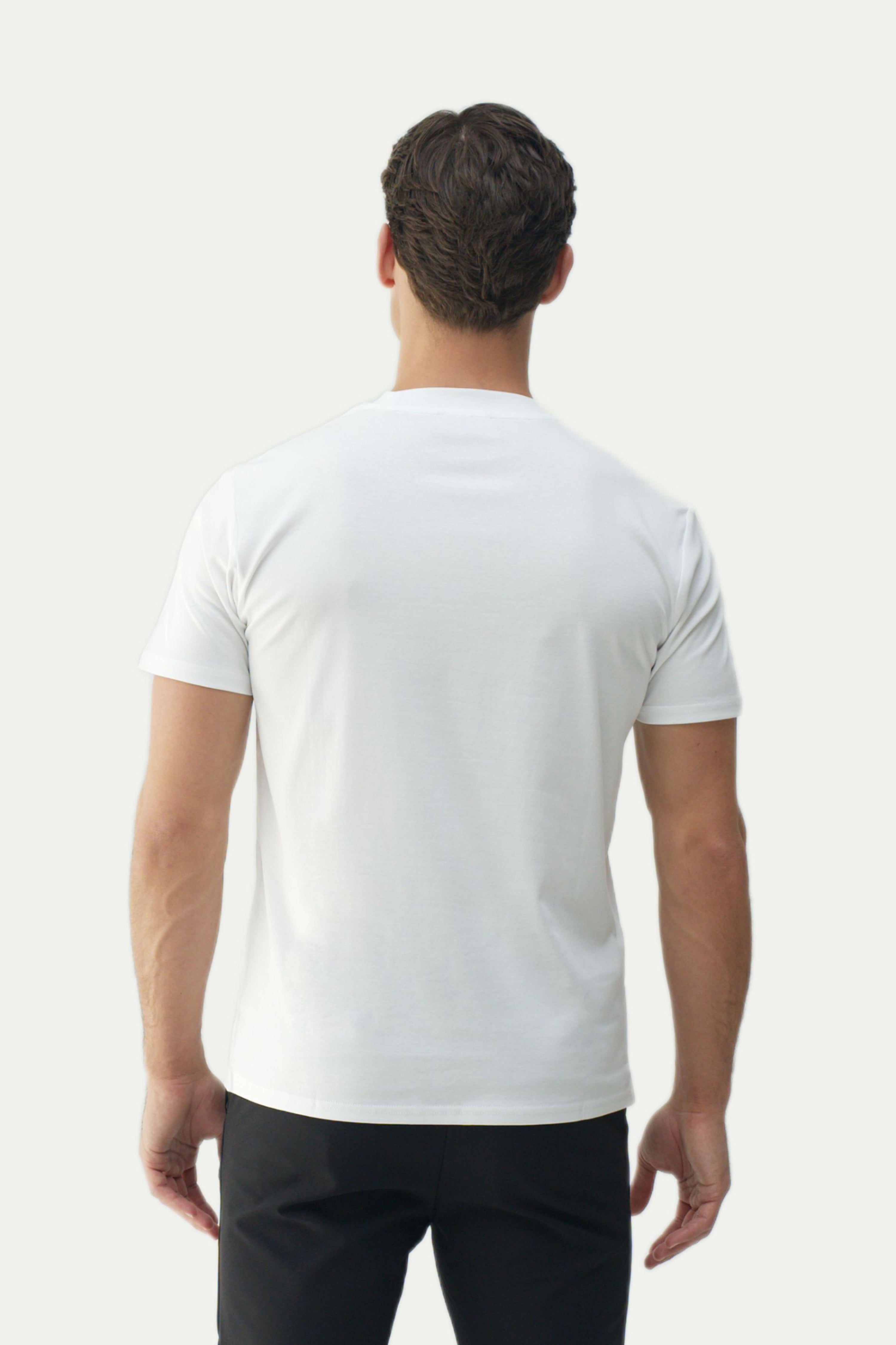 SLIM PREMIUM COTTON TEE - WHITE