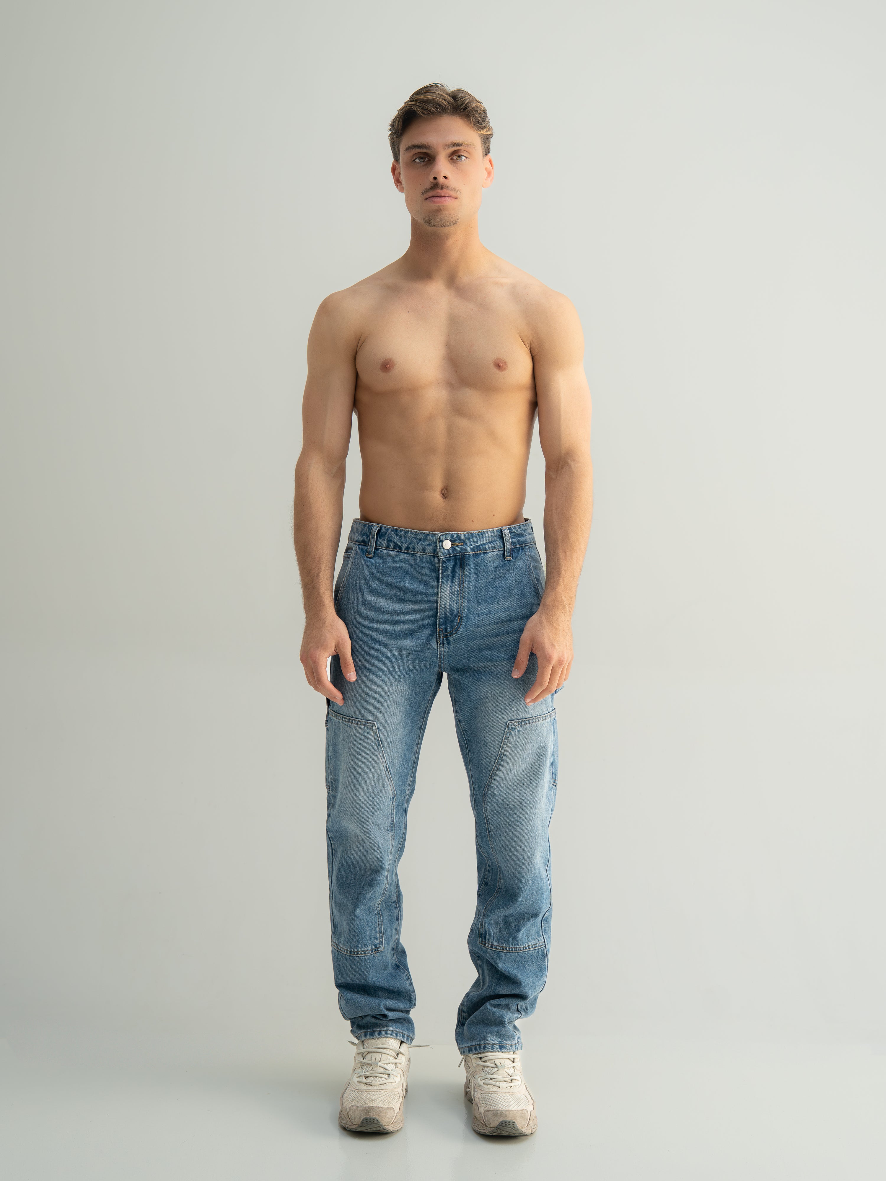 LOOSE FIT DENIM - DARK BLUE