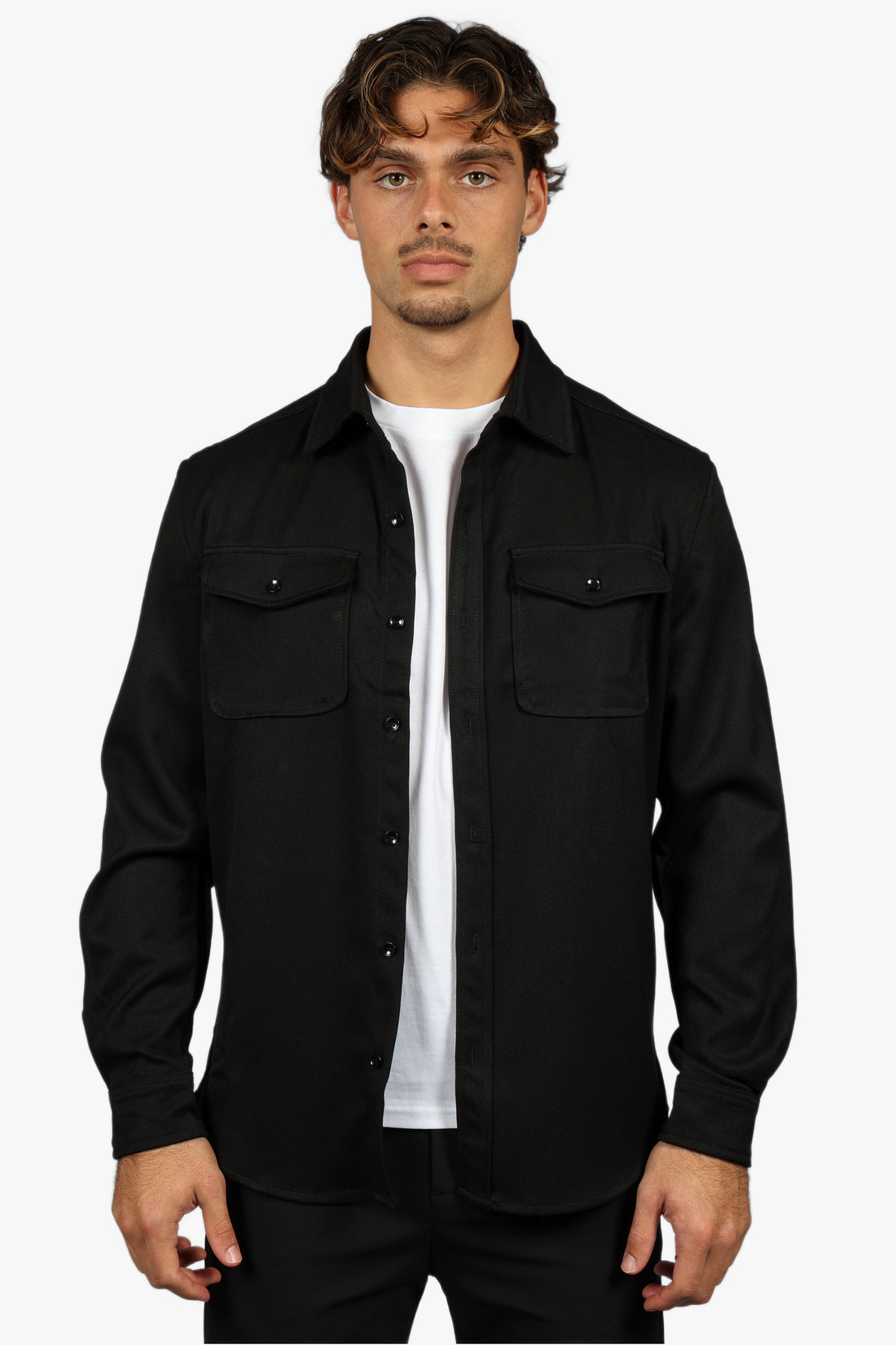 SIGNATURE OVERSHIRT - BLACK