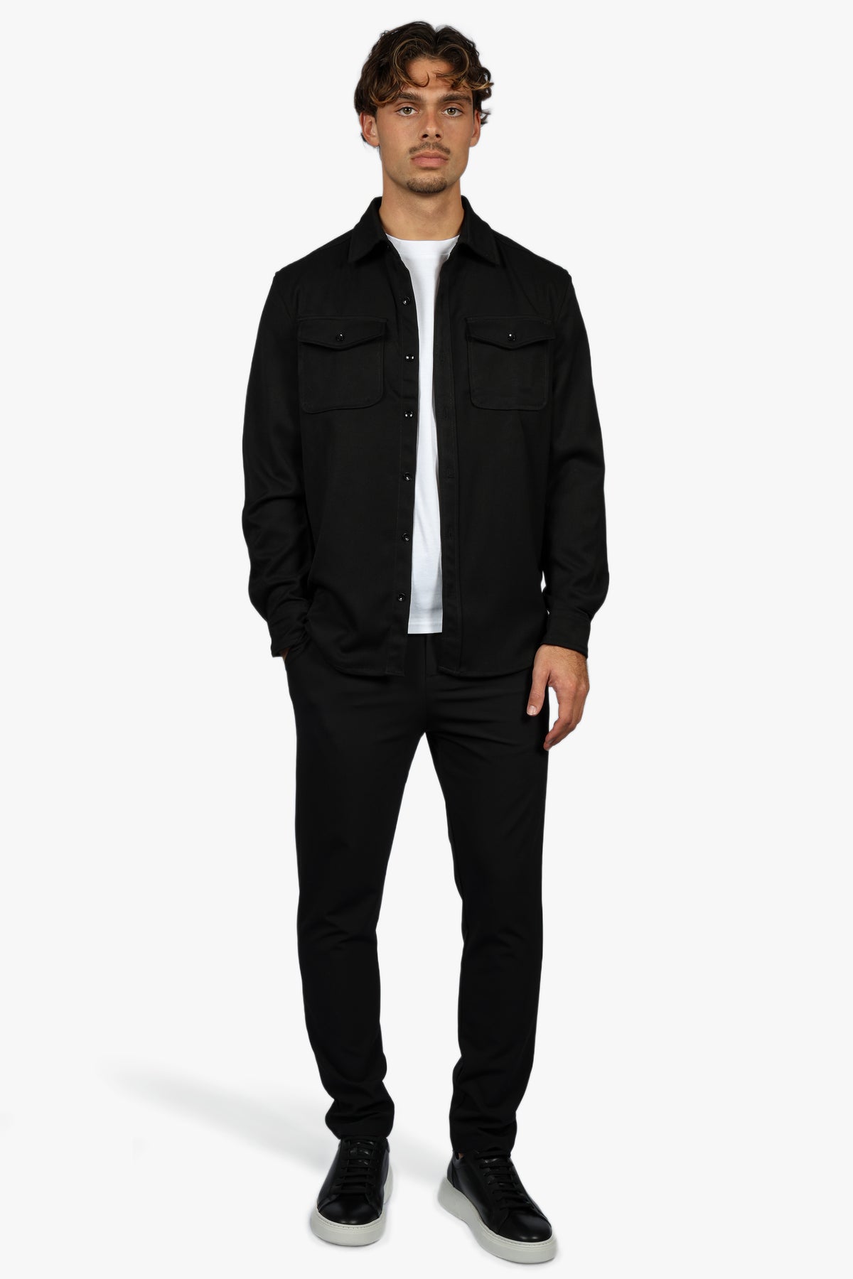 SIGNATURE OVERSHIRT - BLACK