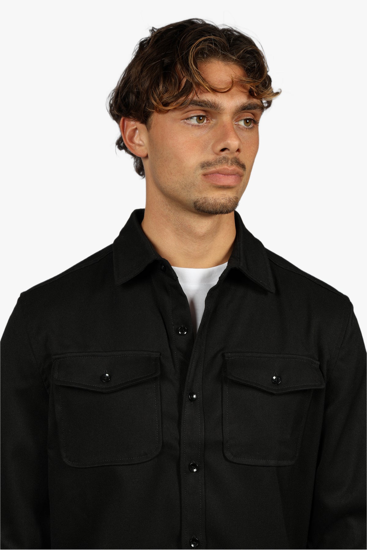 SIGNATURE OVERSHIRT - BLACK