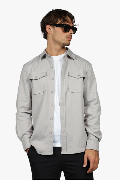SIGNATURE OVERSHIRT - GREY