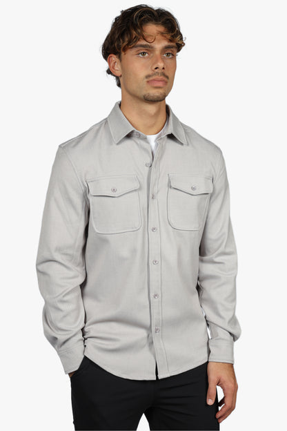 SIGNATURE OVERSHIRT - GREY