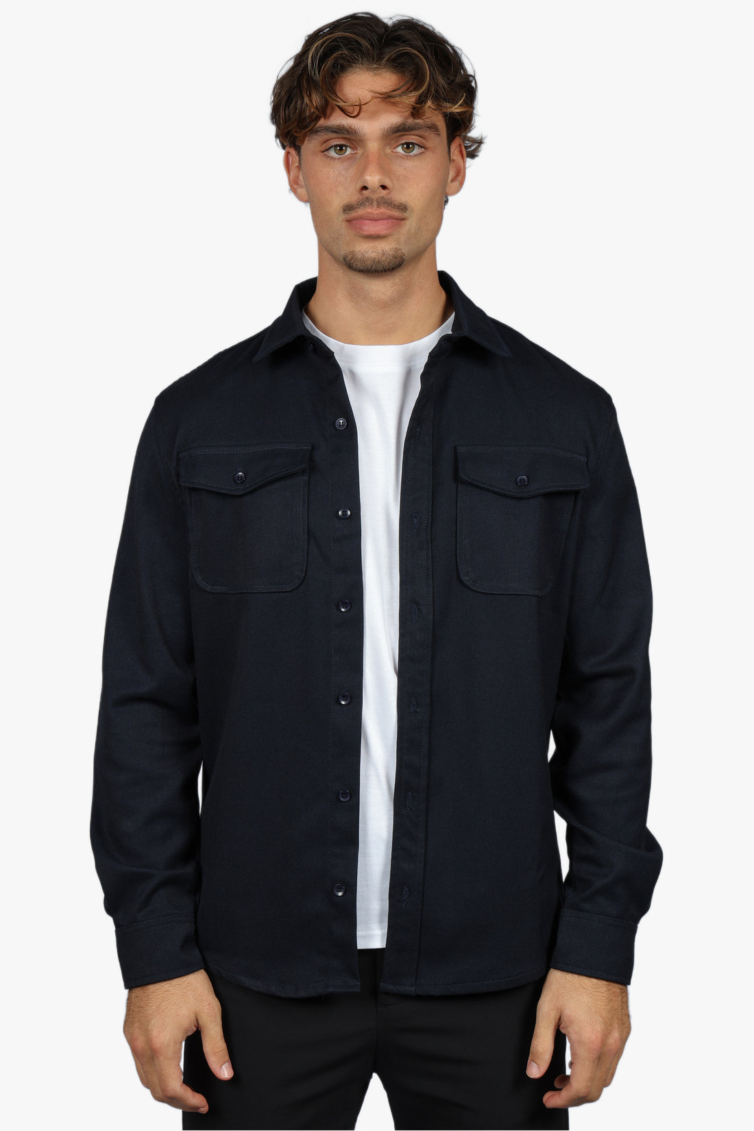 SIGNATURE OVERSHIRT - NAVY