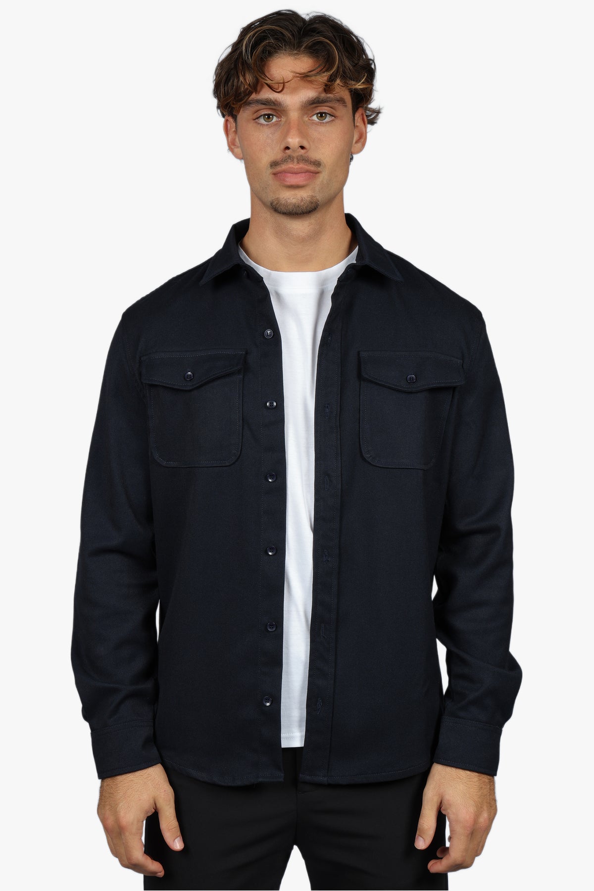 SIGNATURE OVERSHIRT - NAVY