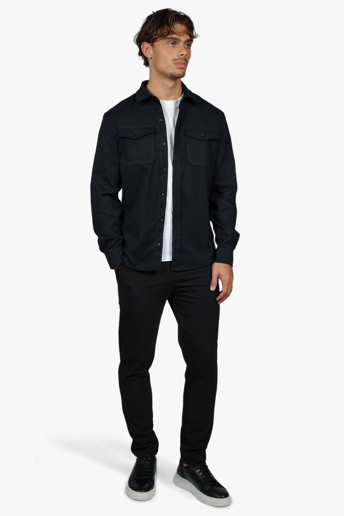 SIGNATURE OVERSHIRT - NAVY