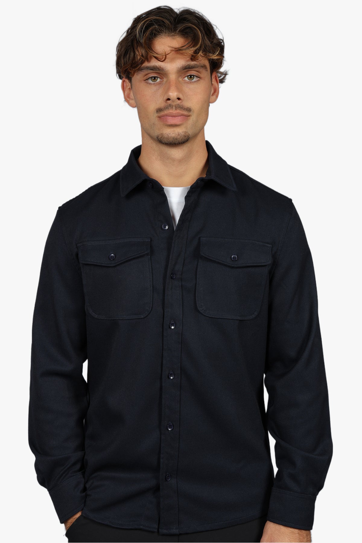 SIGNATURE OVERSHIRT - NAVY