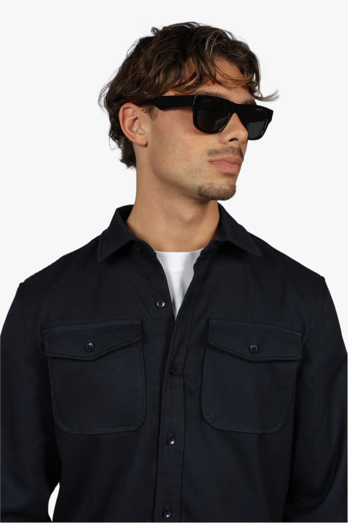 SIGNATURE OVERSHIRT - NAVY
