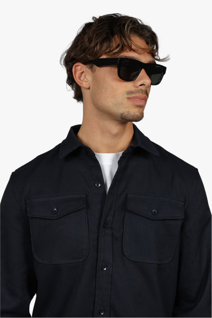 SIGNATURE OVERSHIRT - NAVY