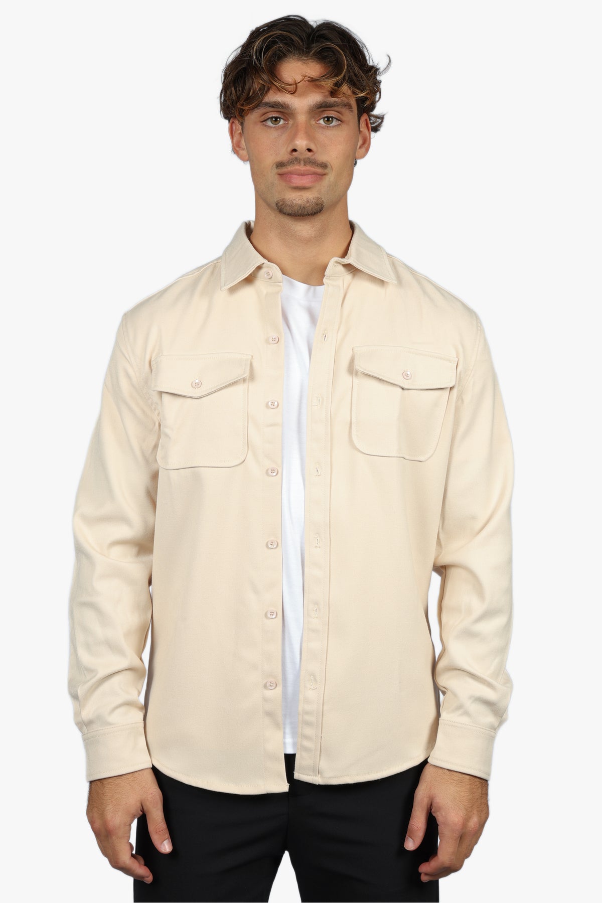 SIGNATURE OVERSHIRT - BEIGE