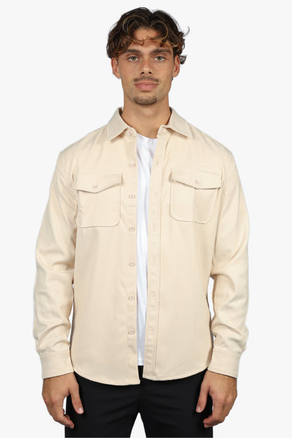 SIGNATURE OVERSHIRT - BEIGE