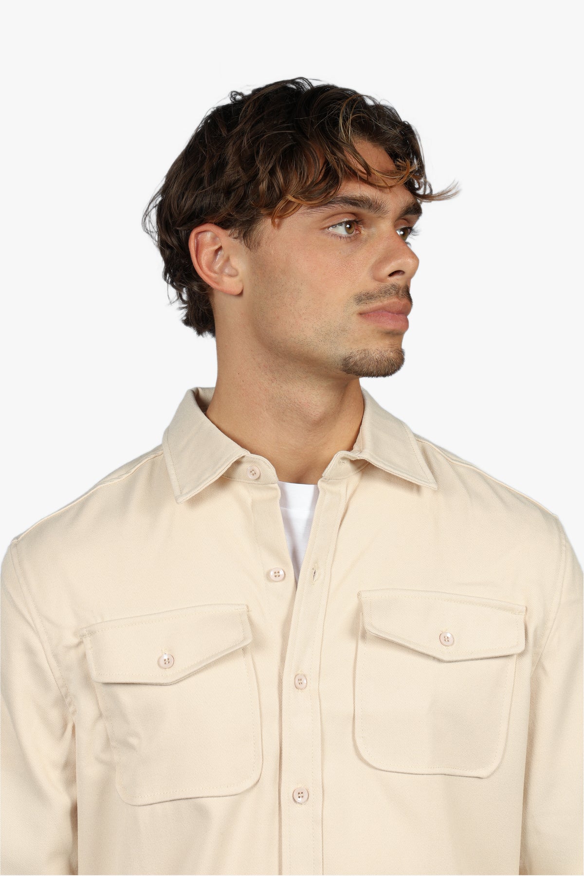SIGNATURE OVERSHIRT - BEIGE