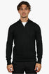 CLASSIC HALF ZIP KNIT - BLACK