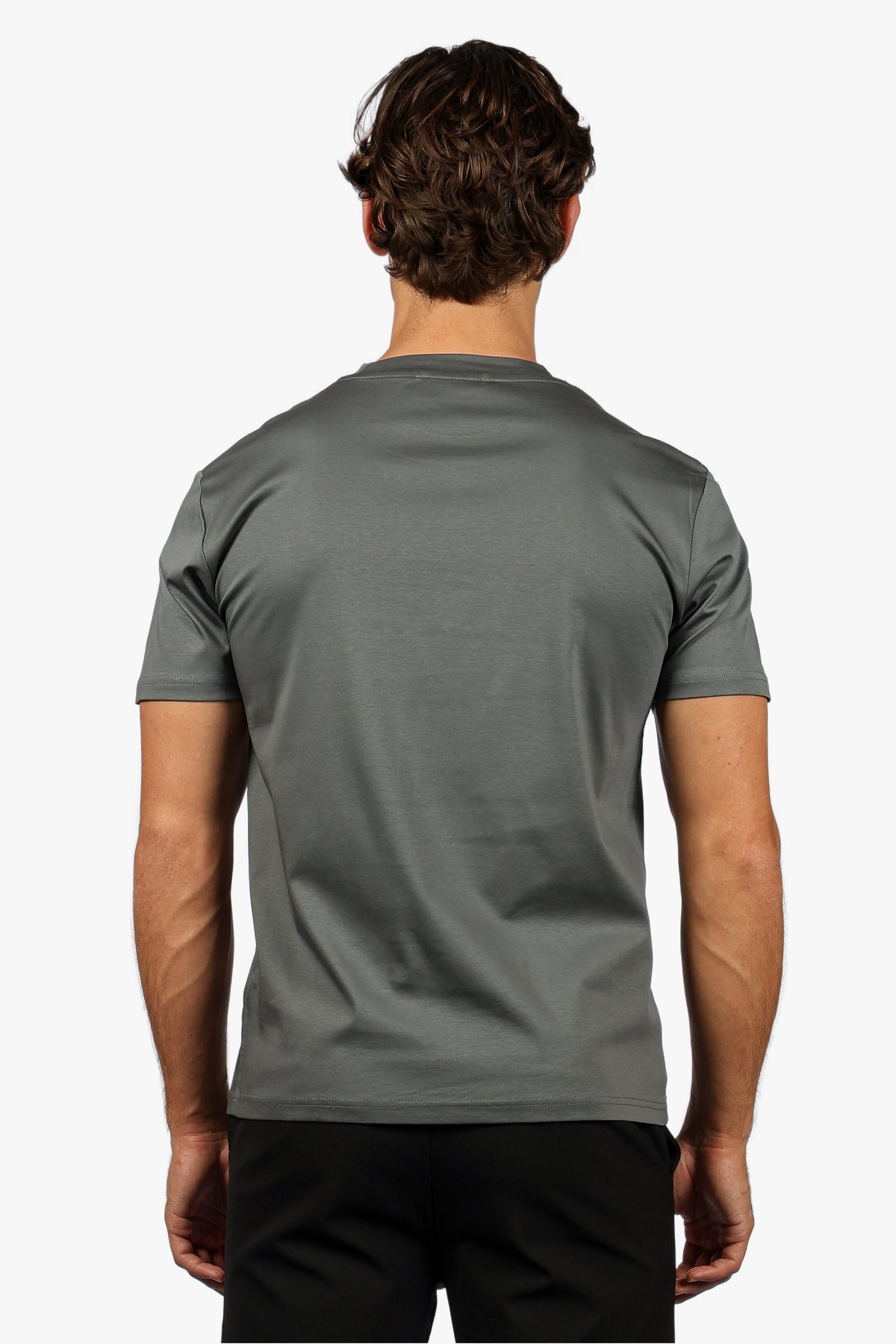 SLIM PREMIUM COTTON TEE - GREY