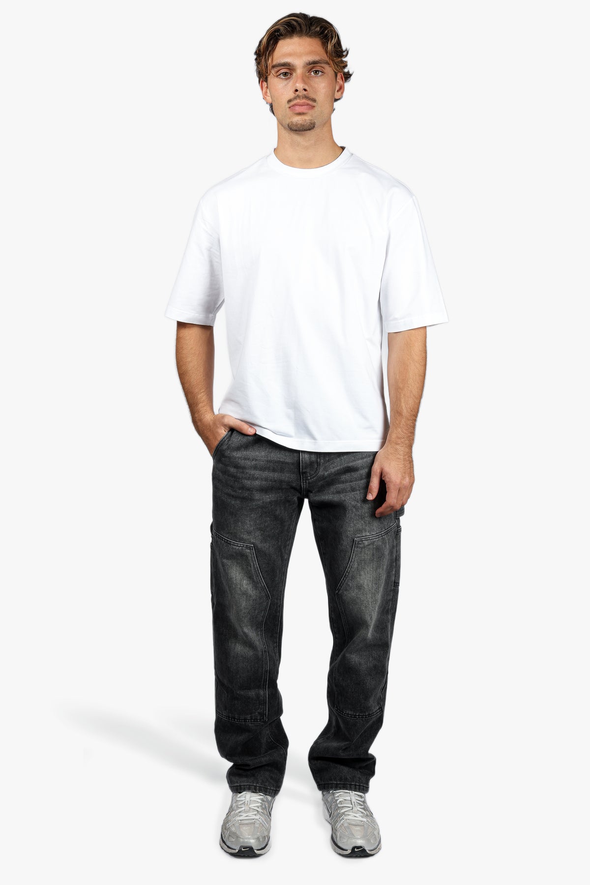 LOOSE FIT DENIM - GREY