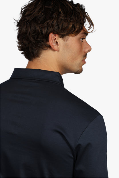 LONG SLEEVE POLO - NAVY