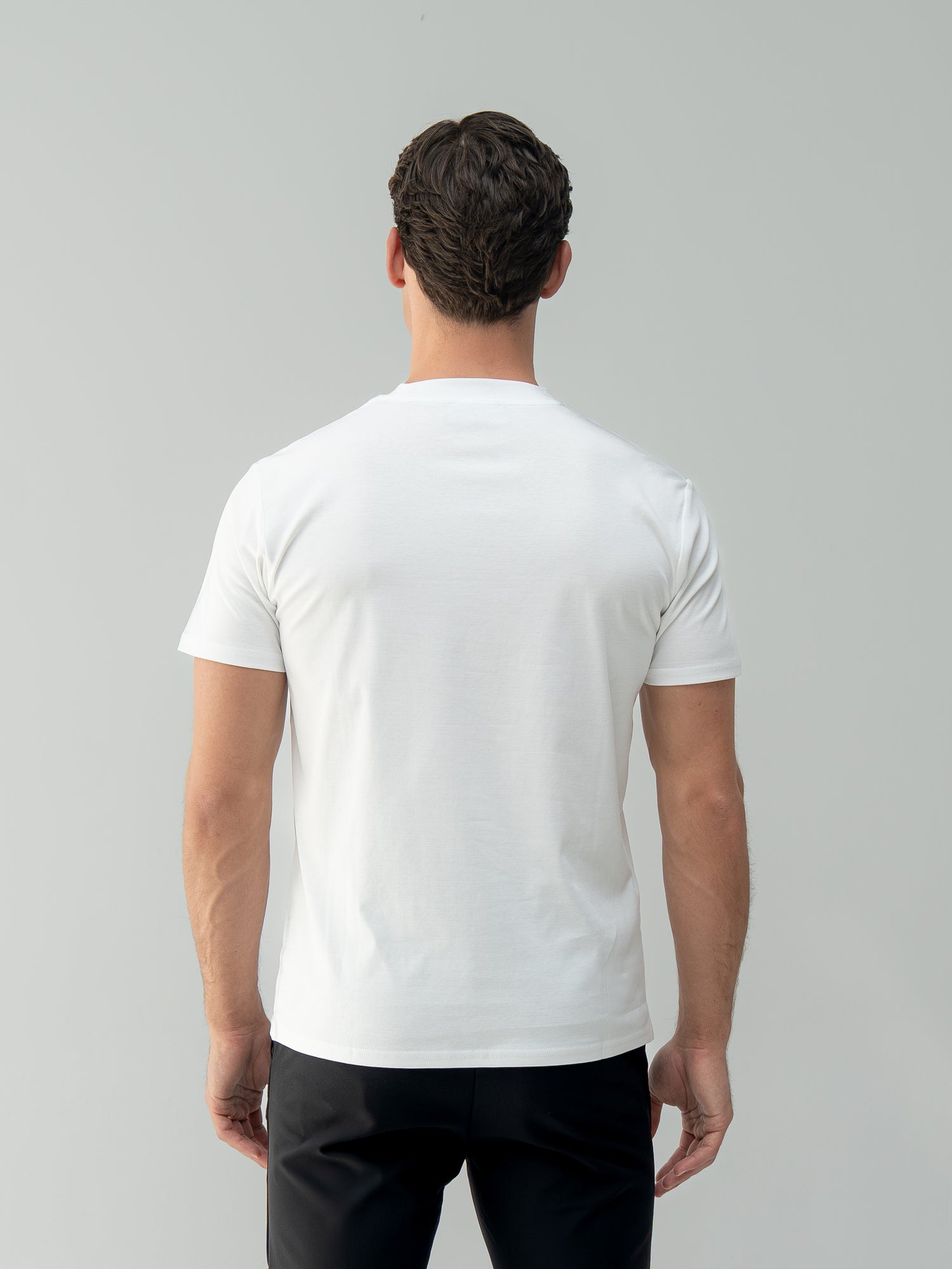 SLIM PREMIUM COTTON TEE - WHITE