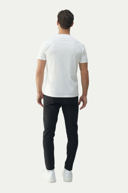 SLIM PREMIUM COTTON TEE - WHITE