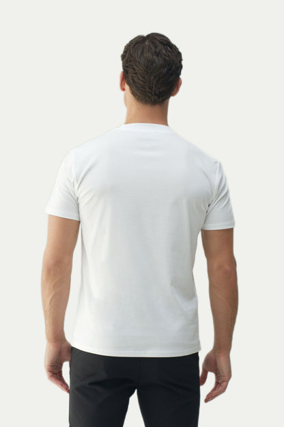 SLIM PREMIUM COTTON TEE - WHITE