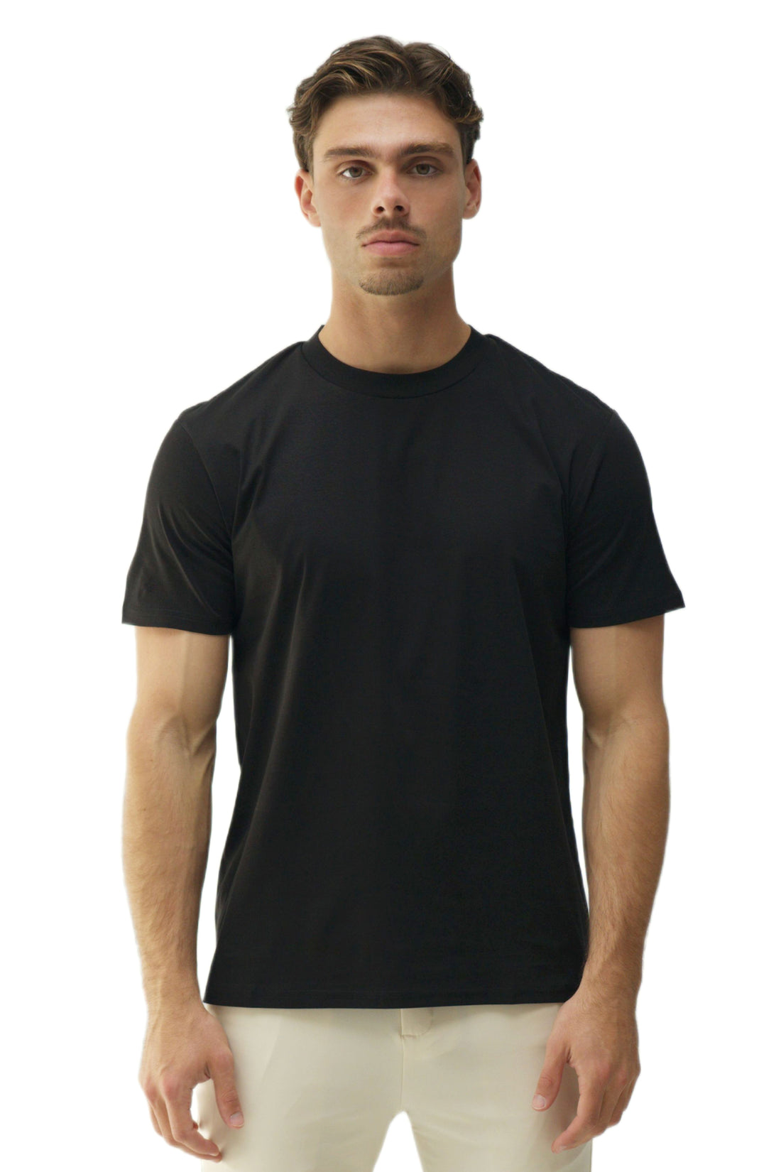 SLIM PREMIUM COTTON TEE - BLACK