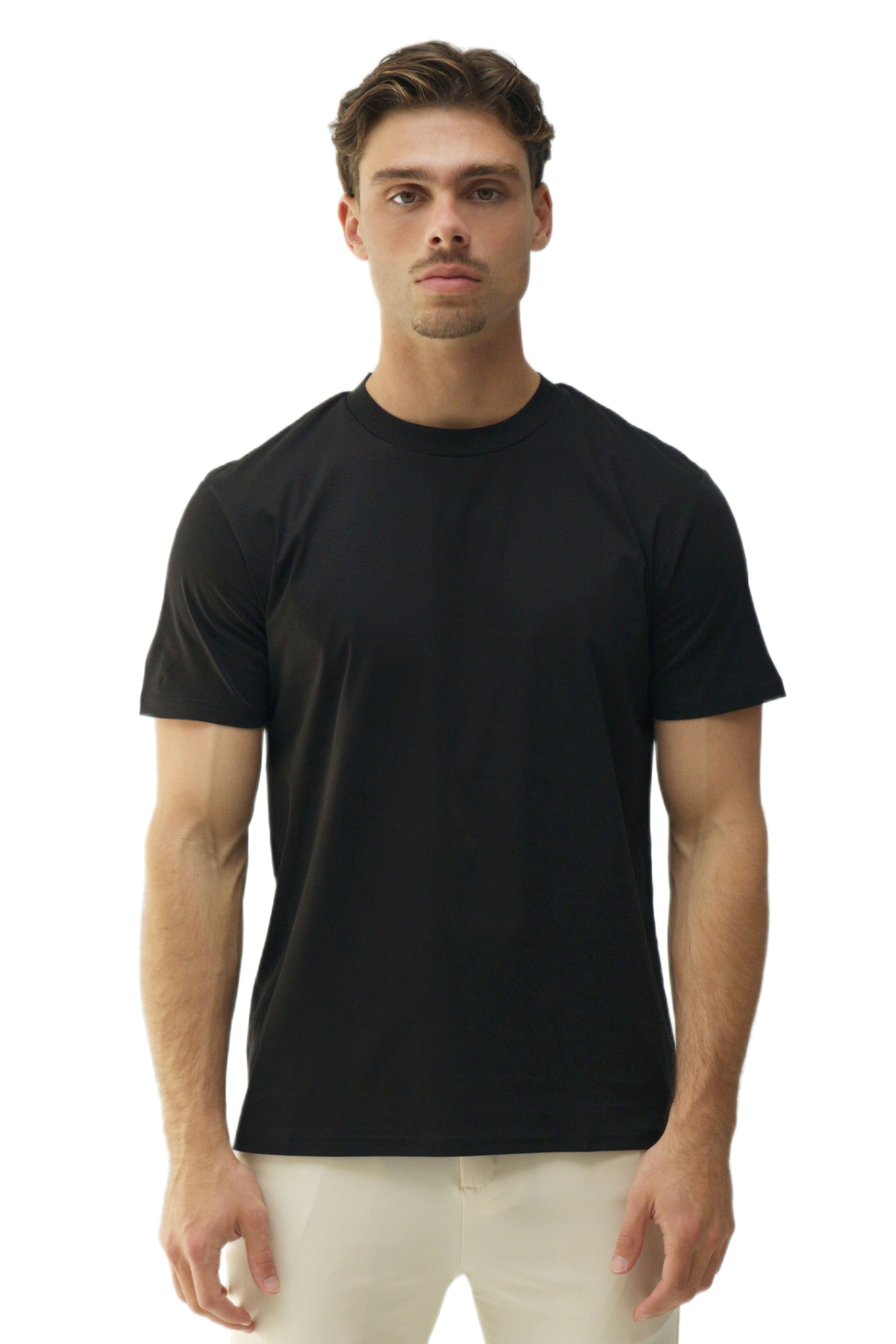 SLIM PREMIUM COTTON TEE - BLACK