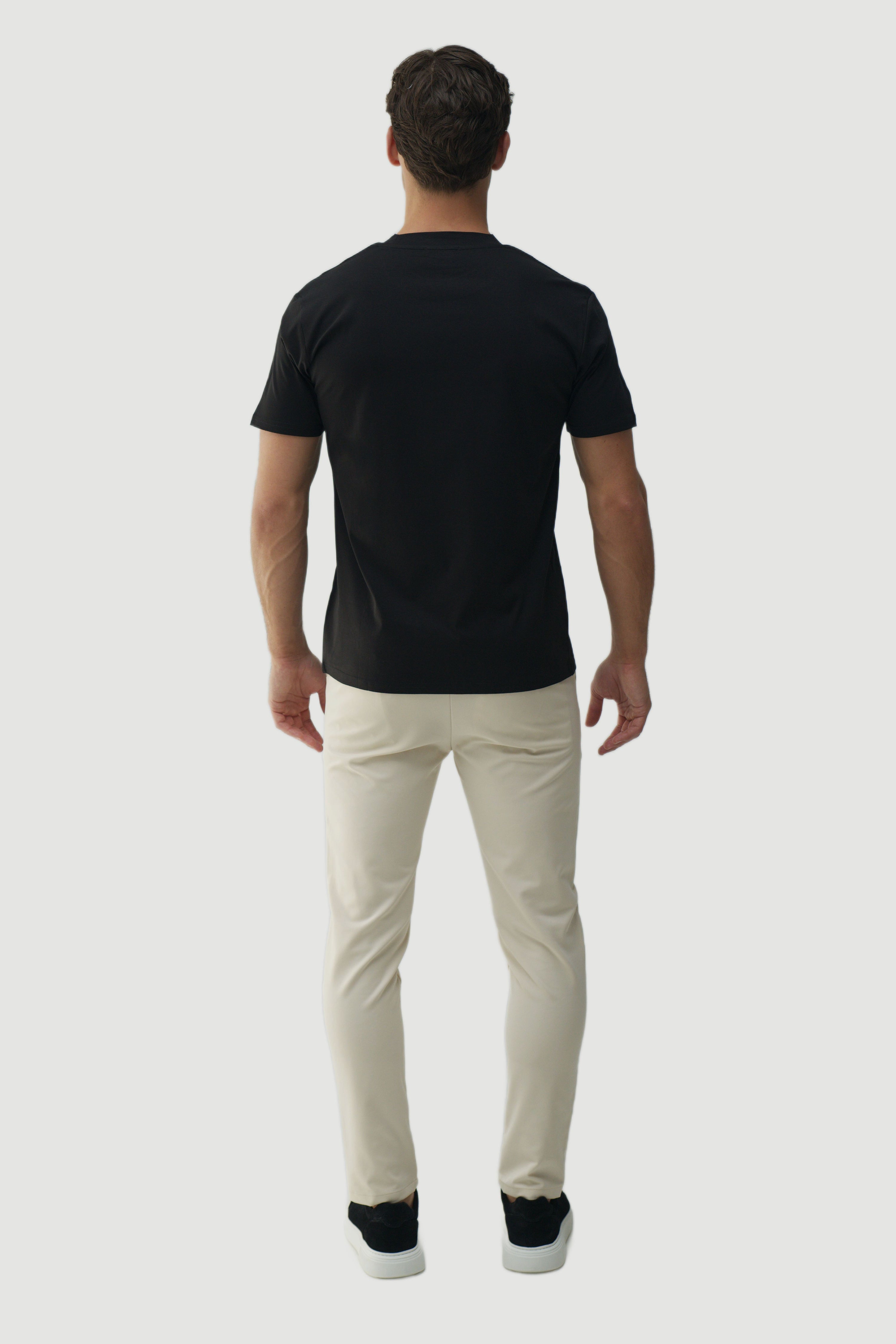 SLIM PREMIUM COTTON TEE - BLACK