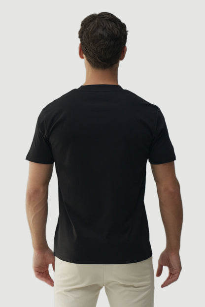 SLIM PREMIUM COTTON TEE - BLACK