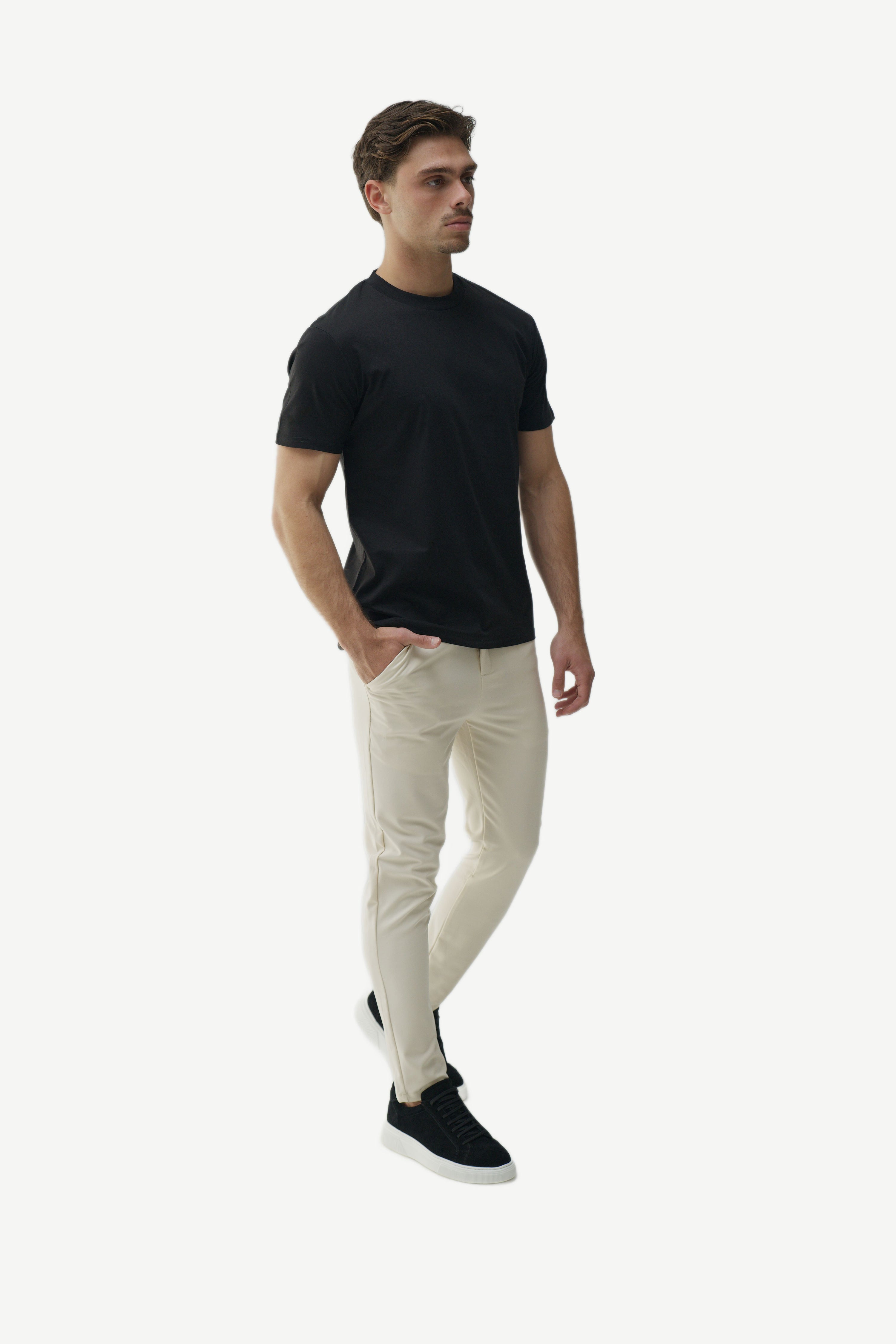 SLIM PREMIUM COTTON TEE - BLACK
