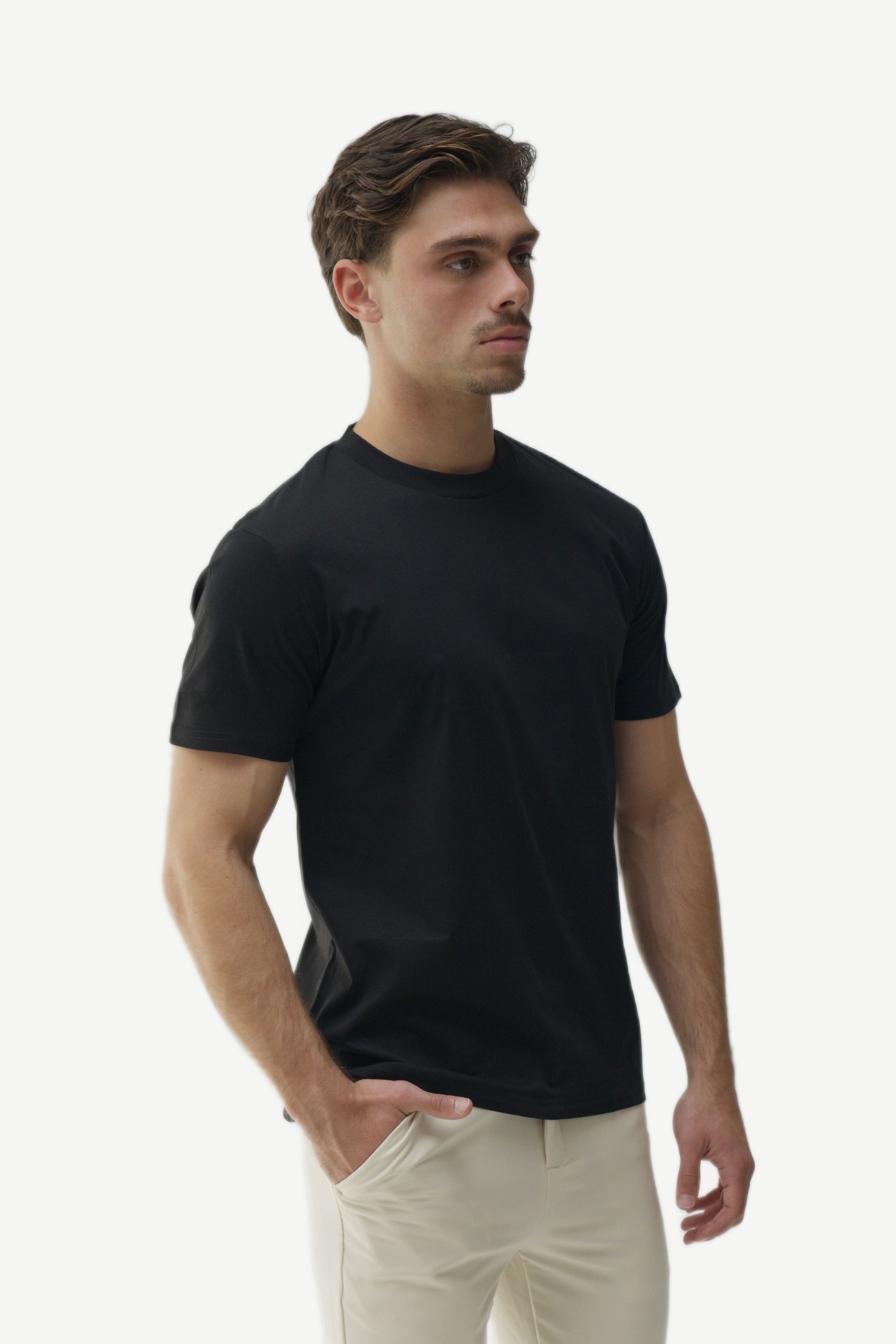 SLIM PREMIUM COTTON TEE - BLACK