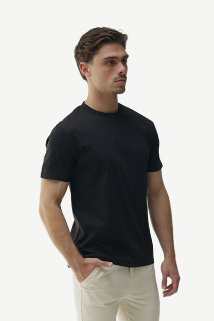 SLIM PREMIUM COTTON TEE - BLACK