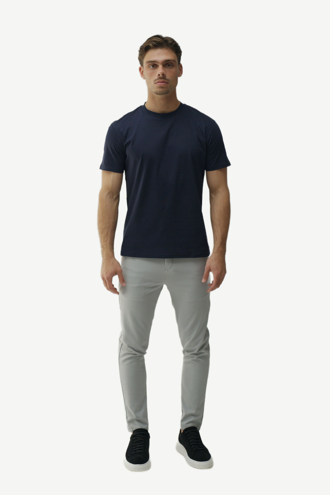 SLIM PREMIUM COTTON TEE - NAVY