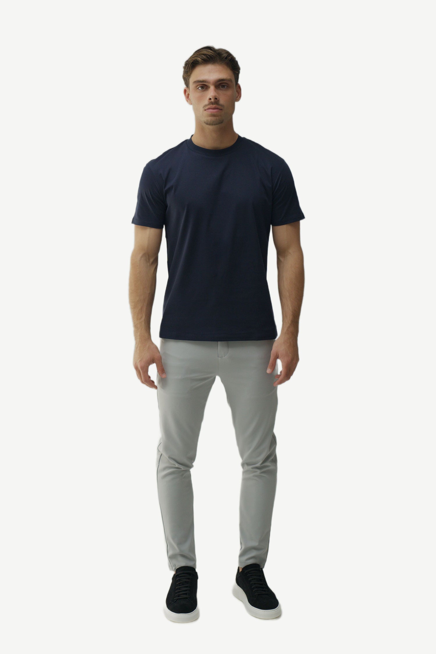 SLIM PREMIUM COTTON TEE - NAVY