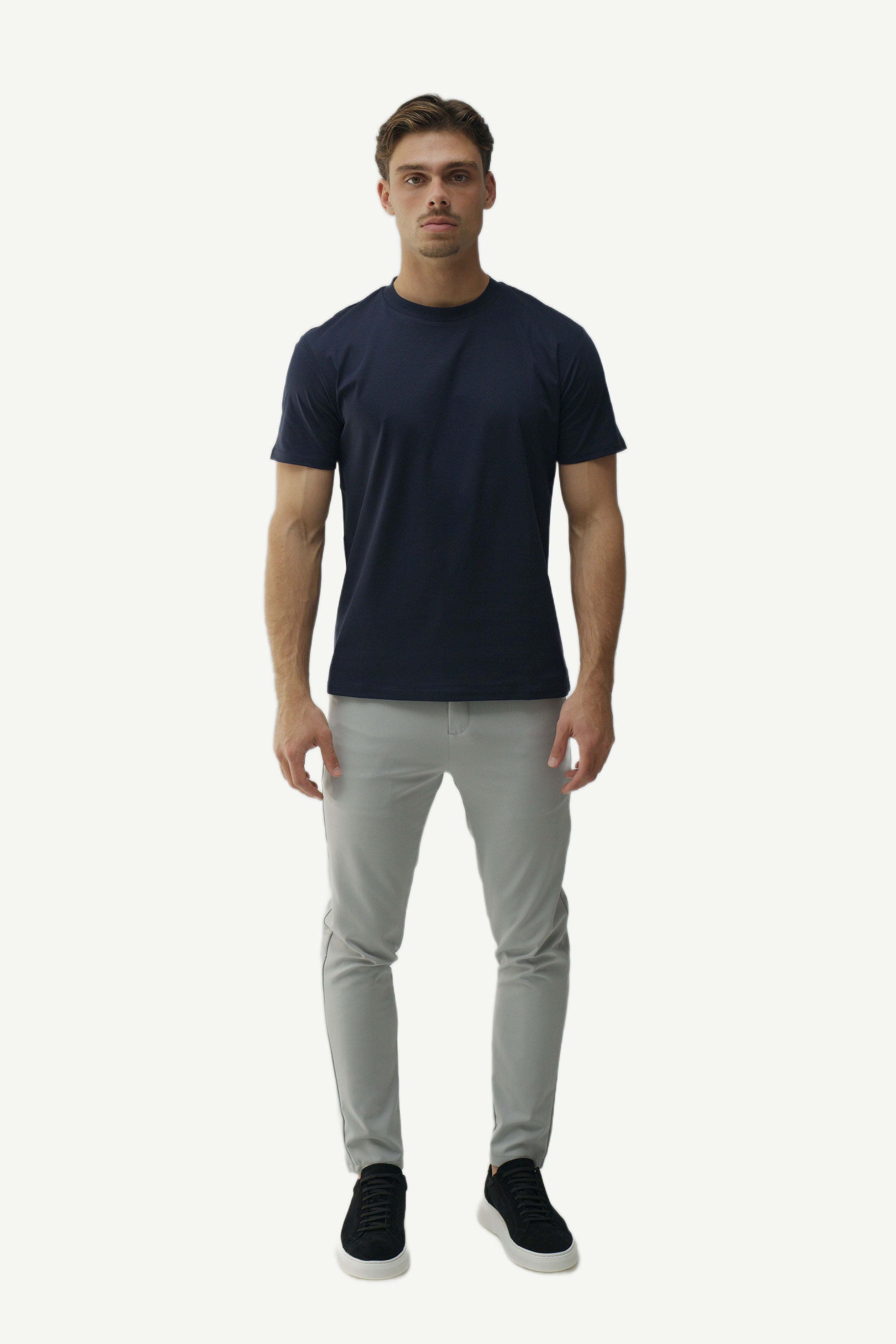 SLIM PREMIUM COTTON TEE - NAVY