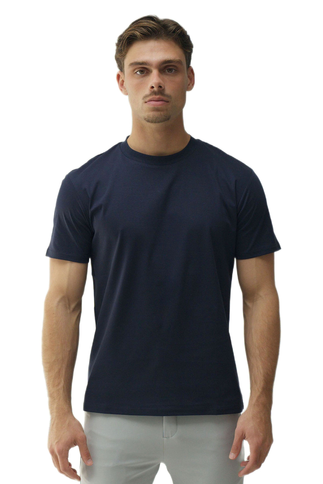 SLIM PREMIUM COTTON TEE - NAVY