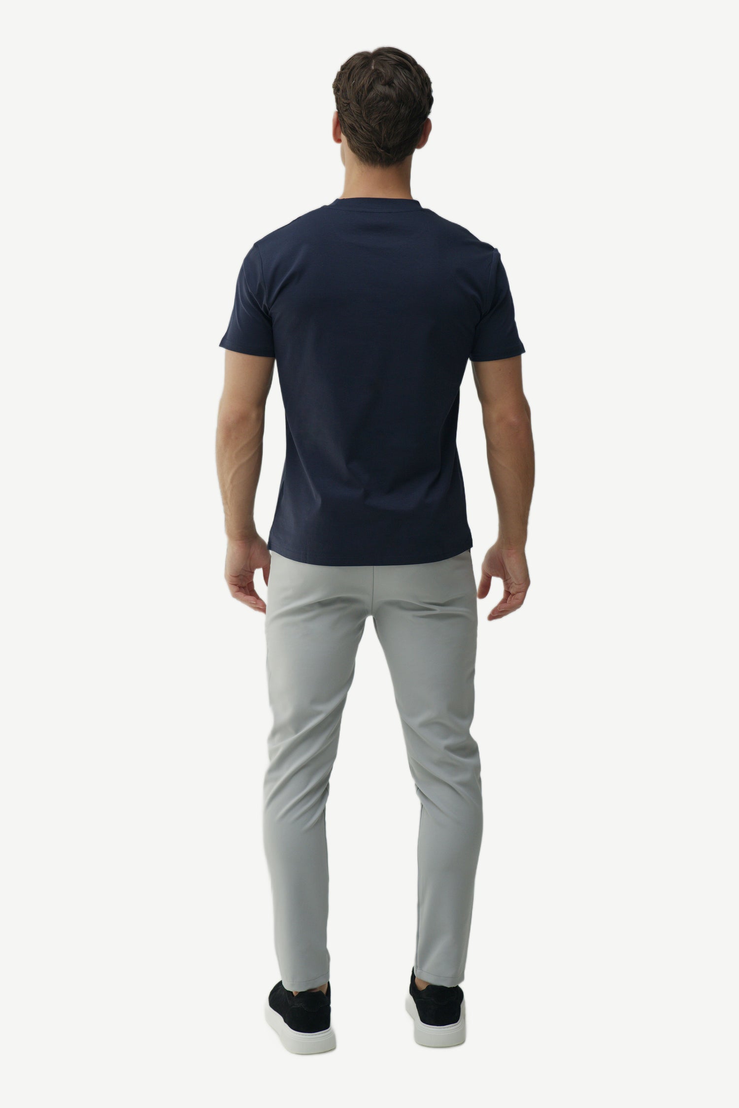 SLIM PREMIUM COTTON TEE - NAVY