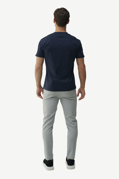 SLIM PREMIUM COTTON TEE - NAVY