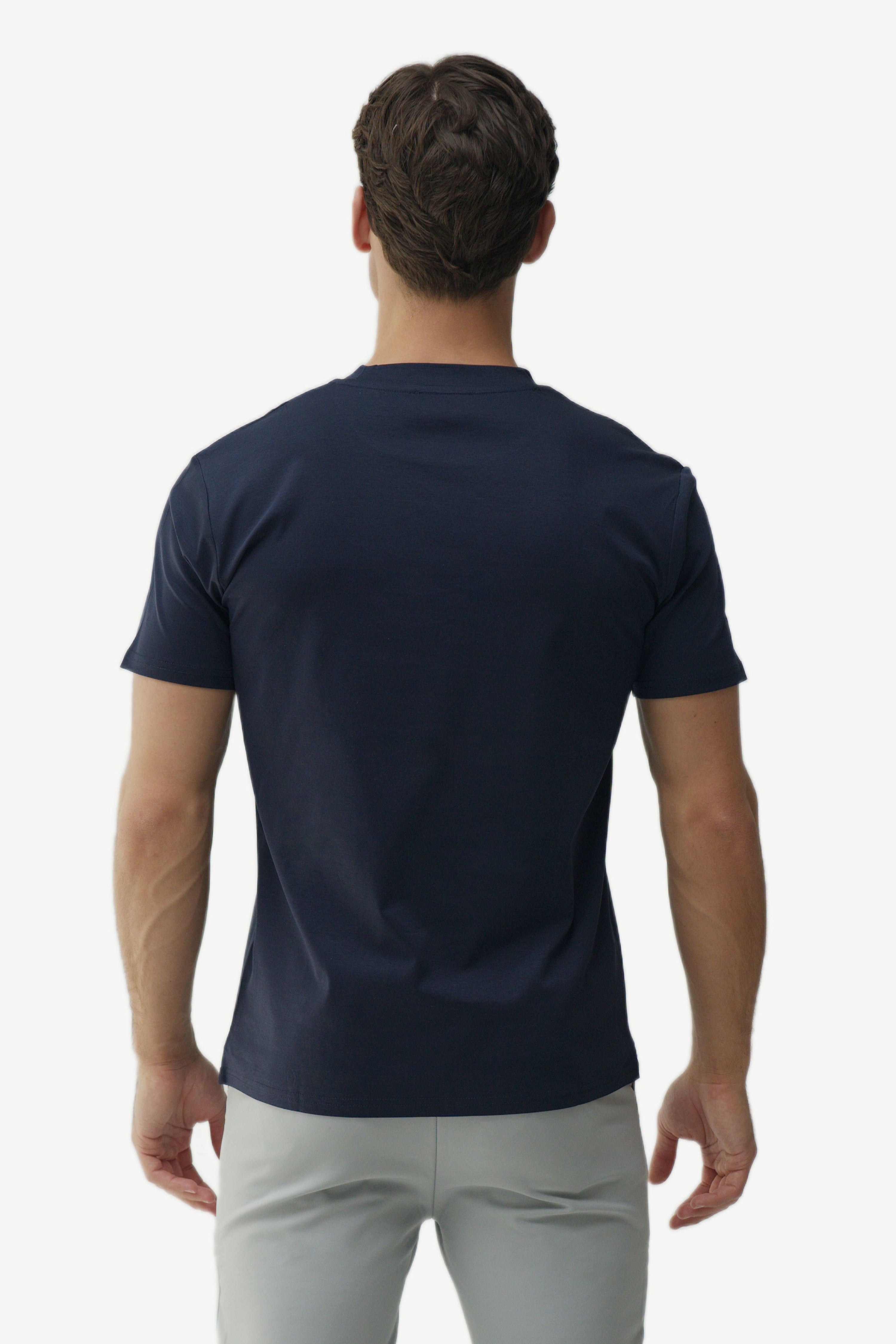 SLIM PREMIUM COTTON TEE - NAVY