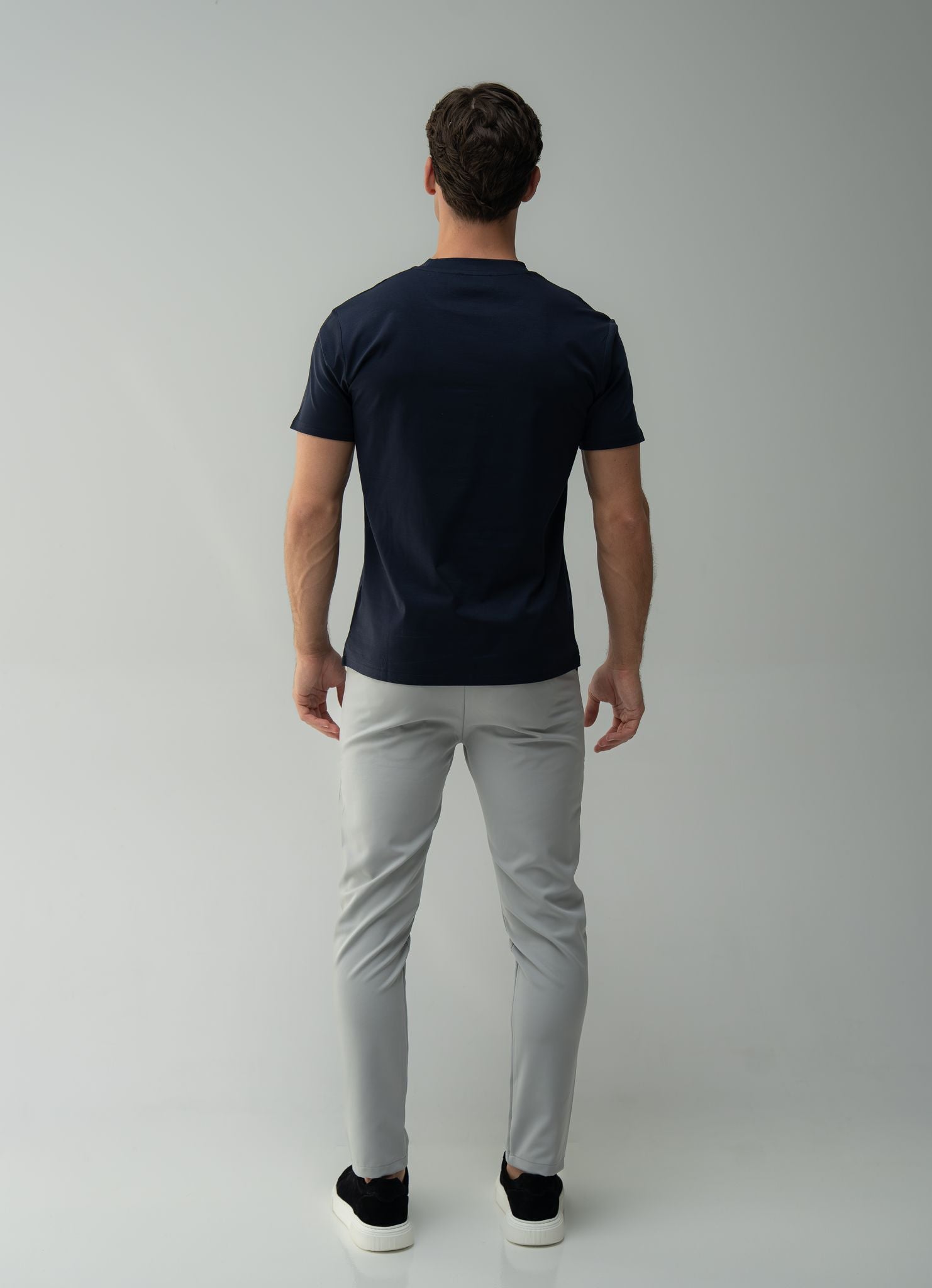 SLIM PREMIUM COTTON TEE - NAVY