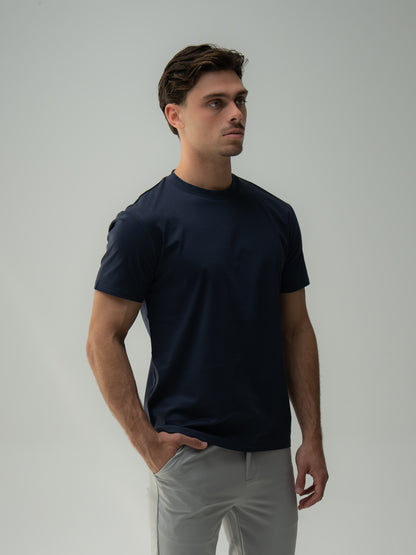 SLIM PREMIUM COTTON TEE - NAVY