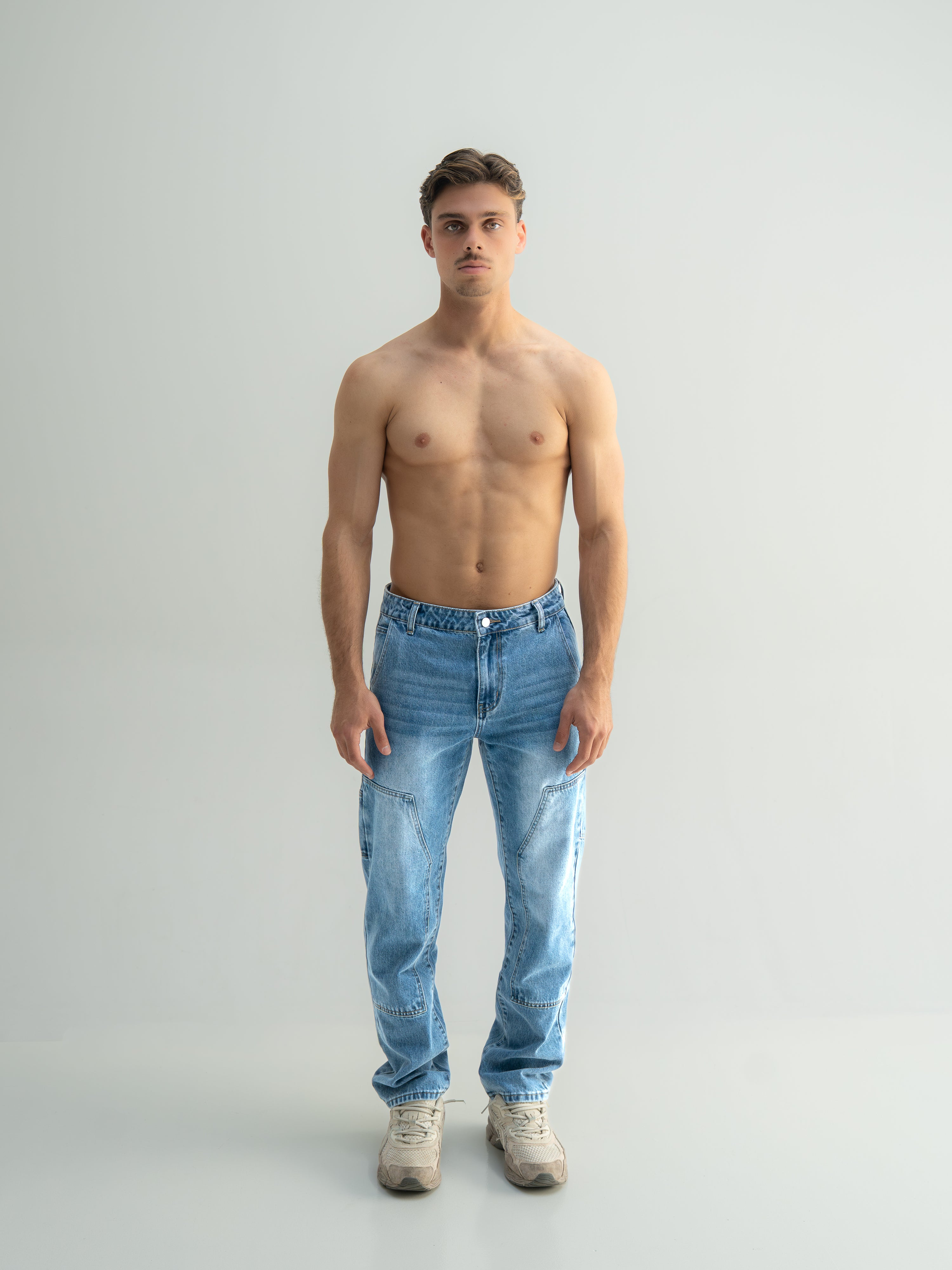 LOOSE FIT DENIM - MEDIUM BLUE