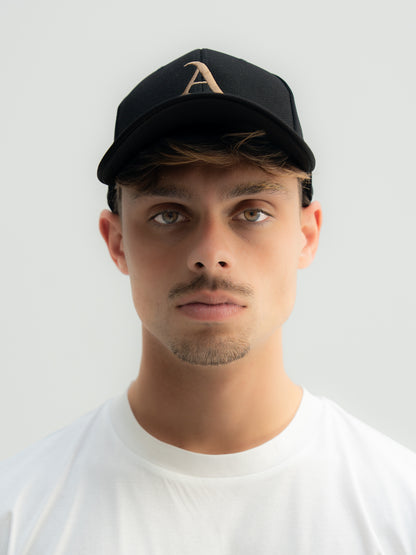 Refined Monogram Cap in Black/Black

Embroidered ARSO Monogram
Structured Front Panel
100% Cotton
Curved Brim
Six-Panel Construction
Ventilation Eyelets
Adjustable Back Closure

Designed for a clean, effortless finish.